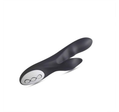 Vibratore G-spot e stimolatore clitorideo Black